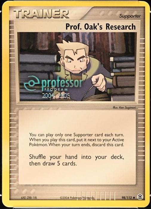 Fire Red & Leaf Green Professor Oak's Research [Professor-Program] Pokémon card